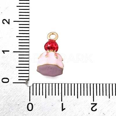 Zinc Alloy Enamel Charms FIND-U029-01G-09-1