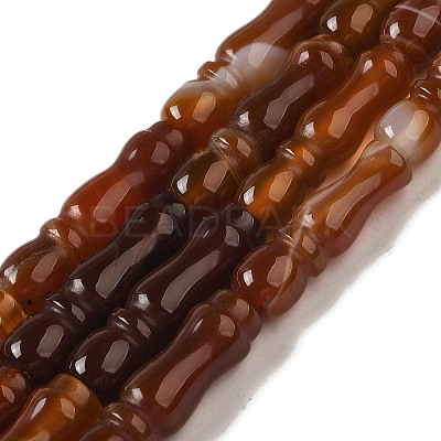 Natural Red Agate Beads Strands G-NH0017-A02-01-1