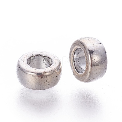Tibetan Style Alloy Beads TIBEB-Q004-AS-LF-1