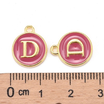 Golden Plated Alloy Enamel Charms ENAM-S118-08D-1