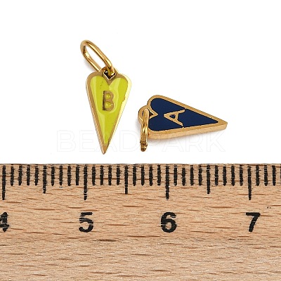 26Pcs 304 Stainless Steel Enamel Charms STAS-G359-06G-1