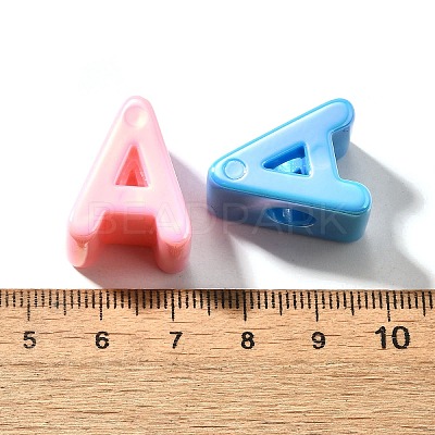 UV Plating Opaque Acrylic European Beads SACR-Z007-01A-1