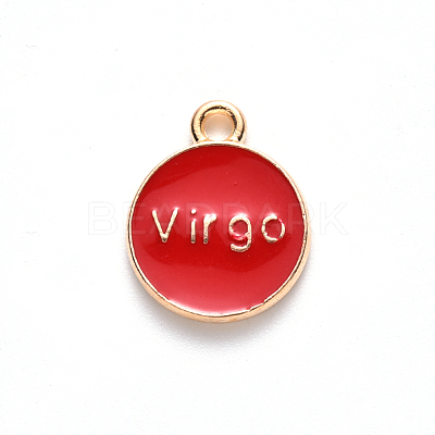 Alloy Enamel Pendants ENAM-S124-01B-07B-1