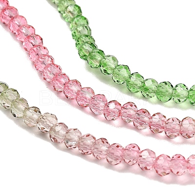 Transparent Painted Glass Beads Strands X1-DGLA-A034-T2mm-A18-1