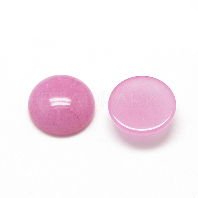 Natural White Jade Cabochons G-R416-10mm-04-1