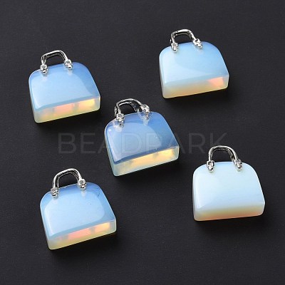 Opalite Brass Pendants KK-E274-01P-01-1