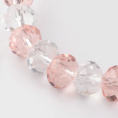 Faceted Abacus Glass Beaded Stretch Bracelets BJEW-J172-10-1