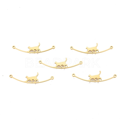 Ion Plating(IP) 201 Stainless Steel Connector Charms STAS-N098-094LG-1