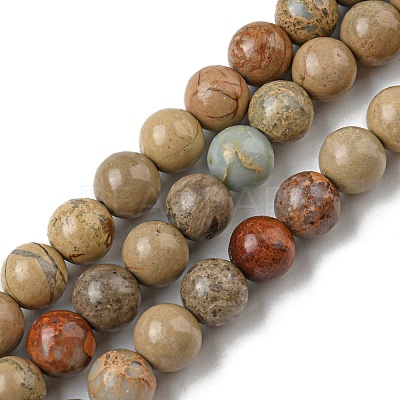 Natural Aqua Terra Jasper Strands G-S150-50-4mm-1