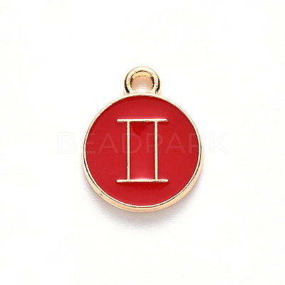 Alloy Enamel Pendants ENAM-S124-01A-07I-1