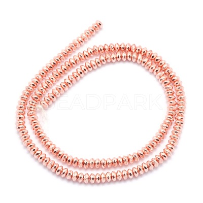 Electroplate Non-magnetic Synthetic Hematite Beads Strands G-L485-06D-RG-1
