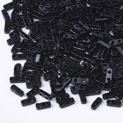2-Hole Opaque Glass Seed Beads SEED-S023-04J-1