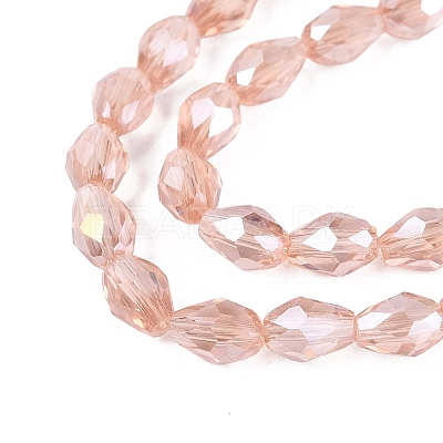 Transparent Electroplate Glass Beads Strands LS-EGLA-N013-T4mm-B29-1