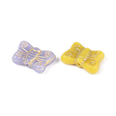 Butterfly Glass Beads GLAA-T025-58M-1