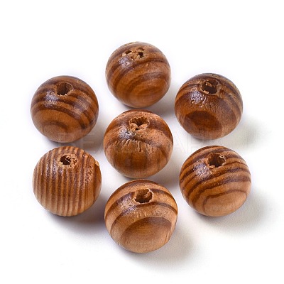 Round Natural Wood Beads WOOD-Q009-20mm-LF-1