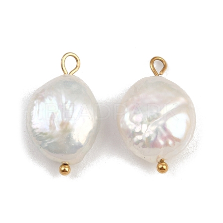 Natural Freshwater Pearl Keshi Pearl Pendants STAS-D378-08B-G-1
