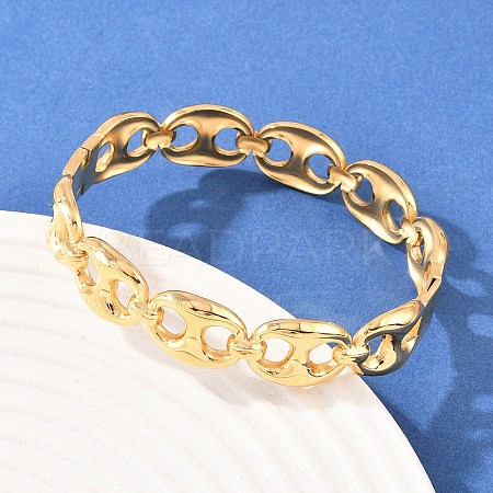 304 Stainless Steel Bangles for Women BJEW-Z155-02G-1
