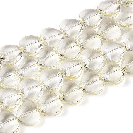 Baking Paint Transparent Glass Beads Strands DGLA-N021-01B-03-1