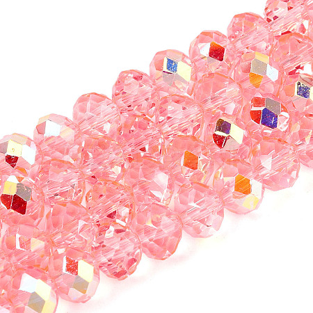 Transparent Glass Beads Strands EGLA-N016-8mm-09-1