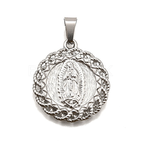 304 Stainless Steel Pendants STAS-B086-10D-P-1