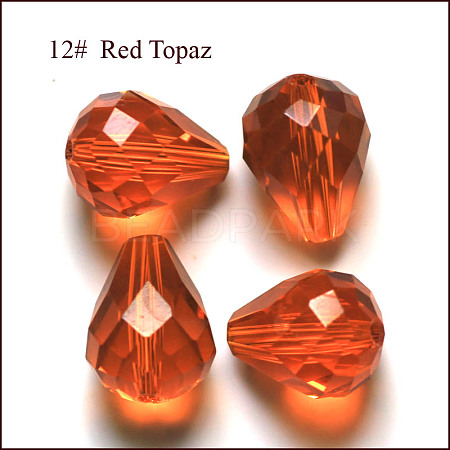 Imitation Austrian Crystal Beads SWAR-F062-10x8mm-12-1