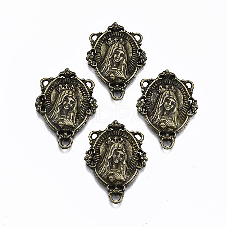 Tibetan Style Alloy Chandelier Component Links TIBE-N011-002AB-NR-1