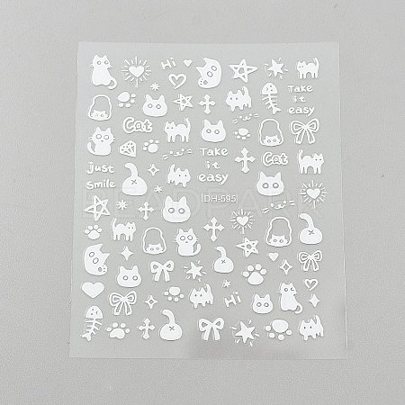 PET Nail Art Stickers MRMJ-WH0077-143B-1