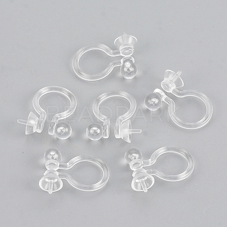 Plastic Clip-on Earring Findings KY-S155-08-1