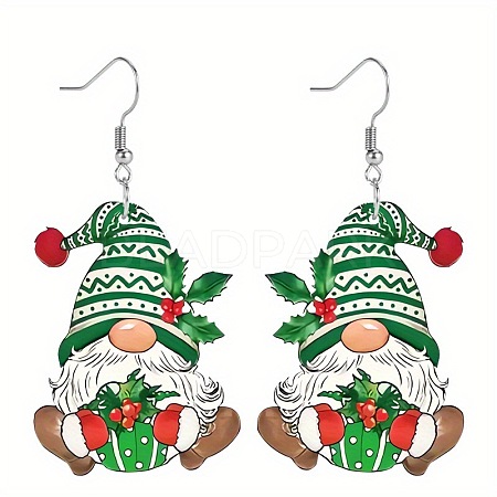 Christmas Acrylic Dangle Earrings FS-WG0219A-02-1