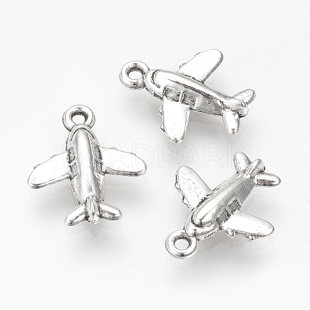 Tibetan Style Alloy Airliner Charms LS-X-TIBE-S311-18AS-LF-1