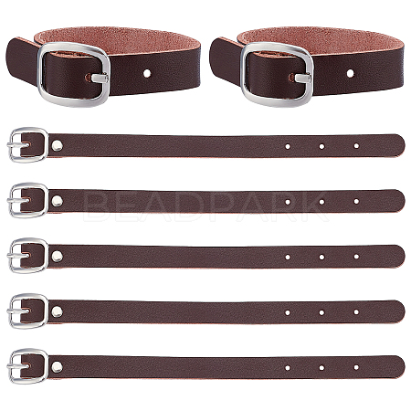 Cowhide Leather Watch Band Strap AJEW-WH0258-251B-1