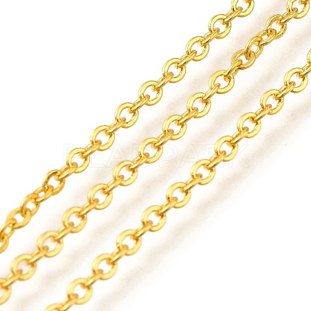 Rack Plating Brass Cable Chains CHC-M001-01G-01-1