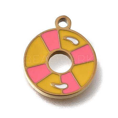304 Stainless Steel Enamel Pendants SA-CBAA2E4-01D-G-1