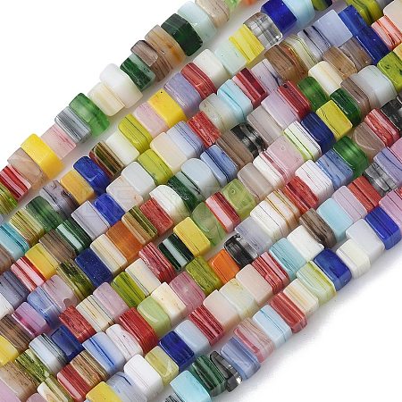 Handmade Lampwork Beads Strands LAMP-Q037-02A-09-1