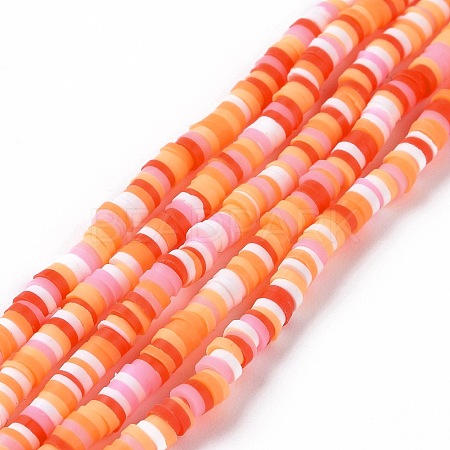 Handmade Polymer Clay Beads Strands CLAY-R089-3mm-003-1