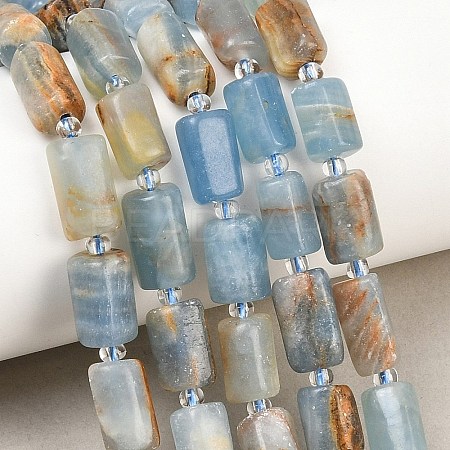 Natural Blue Calcite Beads Strands G-F836-B01-01-1