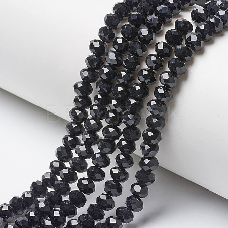Opaque Solid Color Imitation Jade Glass Beads Strands X-EGLA-A044-P6mm-D18-1