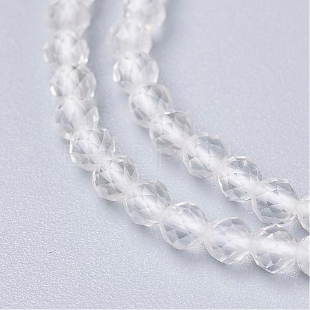 Natural Quartz Crystal Beads Strands G-D166-A-3mm-1