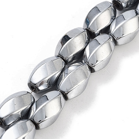 Synthetic Magnetic Hematite Beads Strands G-P545-G01-01G-1