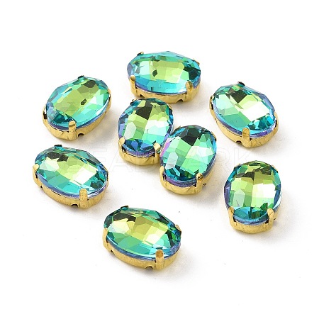Oval Sew on Rhinestone DIY-E062-06G-B01-1