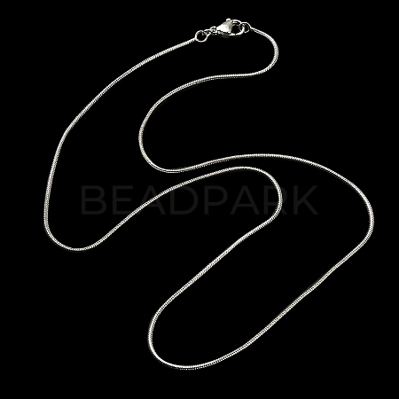 Brass Round Snake Chain Necklace for Men Women MAK-YW0001-11-1
