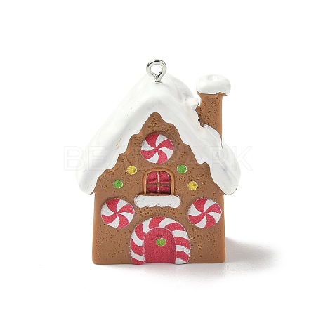 Christmas Theme Opaque Resin Pendants RESI-I336-01P-12-1