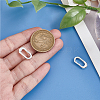 2Pcs Brass Spring Gate Rings KK-BBC0024-20S-3