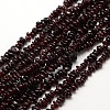 Natural Garnet Beads Strands X-G-P035-18-1