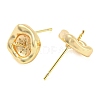 Brass Stud Earring Finding KK-L208-49G-2