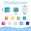 450G 9 Colors Glass Cabochons GGLA-OC0001-15-2