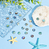 AHANDMAKER Natural Paua Shell/Abalone Shell Beads SSHEL-GA0001-04-4