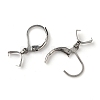 304 Stainless Steel Leverback Earring Findings with Pendant Bails STAS-WH0043-04P-2