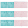 CRASPIRE 12Pcs 2 Colors Square Velvet Jewelry Bags TP-CP0001-02A-1