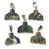 Natural Indian Agate Pendants G-Z067-01P-08-2